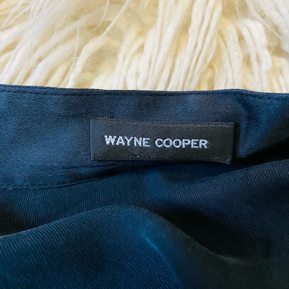 Wayne Cooper Size 2 / AU 10 Silk Dress Deep V Neck Split On Side Party Cocktail - Picture 5 of 8